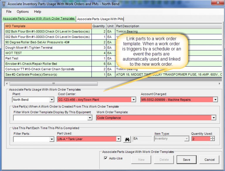Work Order Template Software for Automatic Work Orders